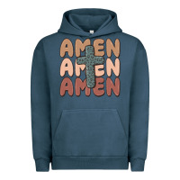 Pigment Midnight Navy amen Urban Hoodie - MaliasSmallBusiness