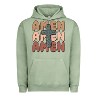 Pigment Oil Green amen Urban Hoodie - MaliasSmallBusiness