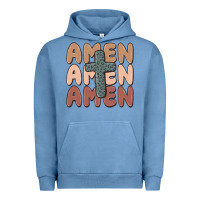 Pigment Pebble Blue amen Urban Hoodie - MaliasSmallBusiness