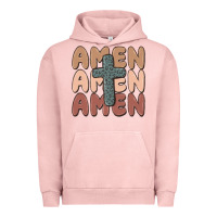 Pigment Salmon amen Urban Hoodie - MaliasSmallBusiness
