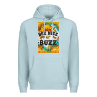 Blue Mist bee nice or buzz off Premium Hoodie - LillyAllenDesigns