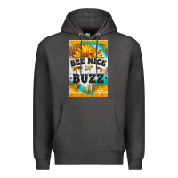 Charcoal Heather bee nice or buzz off Premium Hoodie - LillyAllenDesigns