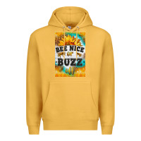 Mustard bee nice or buzz off Premium Hoodie - LillyAllenDesigns