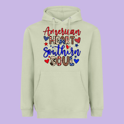 American Heart Southern Soul Heavyweight Hoodie Designed By Neo Western