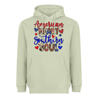 Matcha American heart southern soul Heavyweight Hoodie - Neo Western