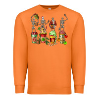 Carrot christmas skeleton coffee cups Premium Sweatshirt - FaDigitalArtStudio