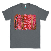 Charcoal Heather Valentine's Day Brushstrokes with Roses Classic Tee - RanaPortraitStore