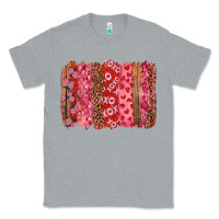 Heather Grey Valentine's Day Brushstrokes with Roses Classic Tee - RanaPortraitStore