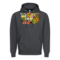 Smoke lunch lady coffee cups Zipper Hoodie - Zillion Design Studio