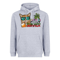 Heather Grey hello summer Heavyweight Hoodie - SublimationCraftShop