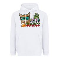White hello summer Heavyweight Hoodie - SublimationCraftShop