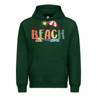 Forest Green life is better at the beach Urban Hoodie - MaliasSmallBusiness