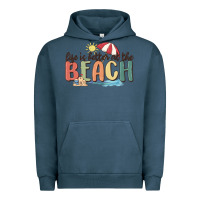 Pigment Midnight Navy life is better at the beach Urban Hoodie - MaliasSmallBusiness