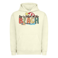Pigment Pistachio life is better at the beach Urban Hoodie - MaliasSmallBusiness