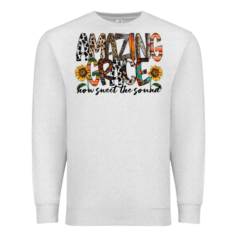 Amazing Grace How Sweet The Sound Premium Sweatshirt by RacoonDesign | Teevron