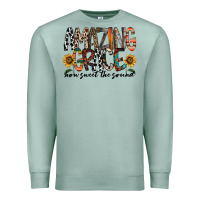 Seafoam amazing grace how sweet the sound Premium Sweatshirt - RacoonDesign