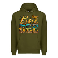 Army Green Western Queen Bee Premium Hoodie - LillyAllenDesigns