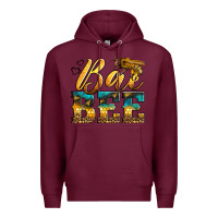 Burgundy Western Queen Bee Premium Hoodie - LillyAllenDesigns