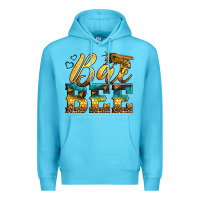Ocean Blue Western Queen Bee Premium Hoodie - LillyAllenDesigns