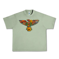 Oil Green thunderbird  wild soul with sunflower serape aztec Urban Heavy Tee - Artiststas