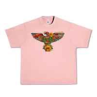Salmon thunderbird  wild soul with sunflower serape aztec Urban Heavy Tee - Artiststas