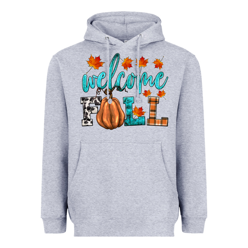 Welcome Fall Heavyweight Hoodie by HRA Design Shop | Teevron