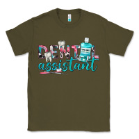 Army Green dental assistant Classic Tee - texasbilliewilder