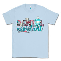 Dusty Blue dental assistant Classic Tee - texasbilliewilder