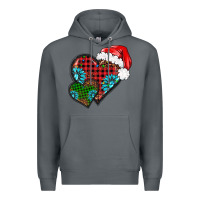 Rock Christmas heart gemstones leopard Premium Hoodie - BarkalooDesign
