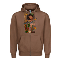 Chestnut love melanin Zipper Hoodie - texasbilliewilder