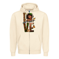 Sandshell love melanin Zipper Hoodie - texasbilliewilder