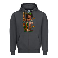 Smoke love melanin Zipper Hoodie - texasbilliewilder