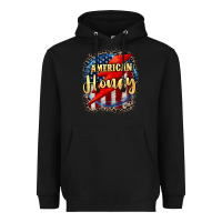 Black American honey 4th of july Heavyweight Hoodie - CowGirlArtShop