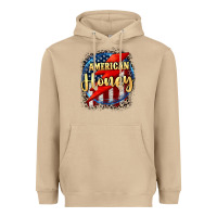 Mushroom American honey 4th of july Heavyweight Hoodie - CowGirlArtShop