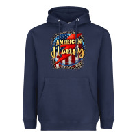 Navy American honey 4th of july Heavyweight Hoodie - CowGirlArtShop