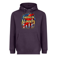 Plum American honey 4th of july Heavyweight Hoodie - CowGirlArtShop