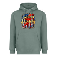 Sage American honey 4th of july Heavyweight Hoodie - CowGirlArtShop