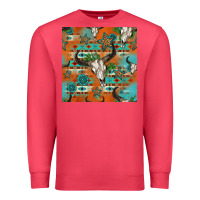 Cardinal western bull skull seamless pattern Premium Sweatshirt - HRA Design Shop