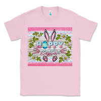 Bubblegum Pink happy easter bunny Classic Tee - BarkalooDesign