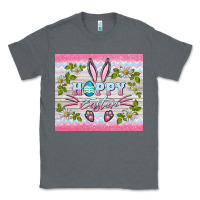Charcoal Heather happy easter bunny Classic Tee - BarkalooDesign
