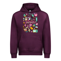 Mauve Wine can't talk right now doing mama stay at home stuff Urban Hoodie - MaliasSmallBusiness