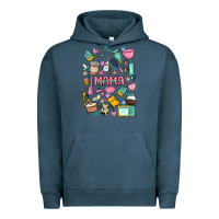 Pigment Midnight Navy can't talk right now doing mama stay at home stuff Urban Hoodie - MaliasSmallBusiness