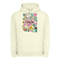 Pigment Pistachio can't talk right now doing mama stay at home stuff Urban Hoodie - MaliasSmallBusiness