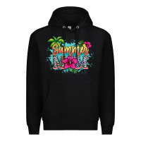 Black summer mom Premium Hoodie - NancyCooperArtShop
