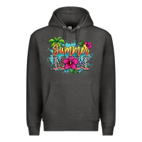Charcoal Heather summer mom Premium Hoodie - NancyCooperArtShop