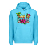 Ocean Blue summer mom Premium Hoodie - NancyCooperArtShop