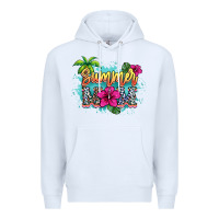 White summer mom Premium Hoodie - NancyCooperArtShop