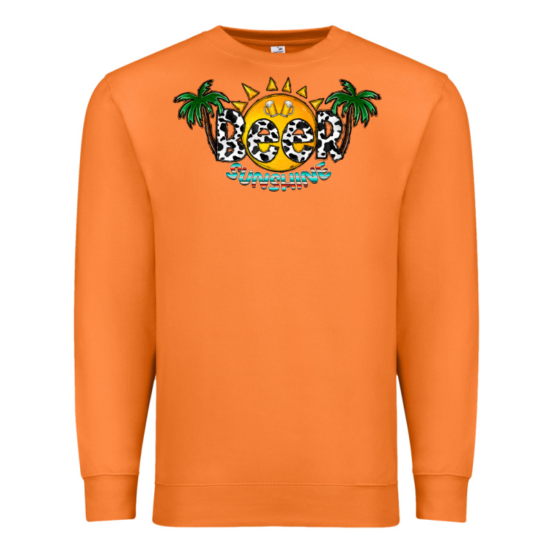 Beer Sunshine Premium Sweatshirt by CowhideDigitalArt | Teevron
