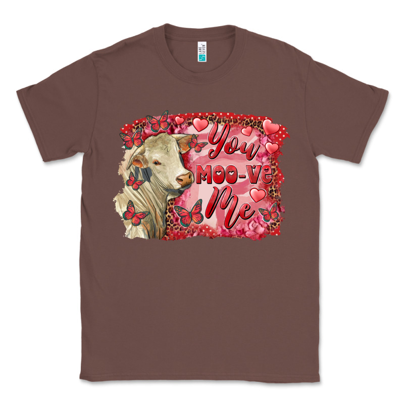Valentine's Day You Moo Ve Me Charolais Cow Classic Tee by RanaPortraitStore | Teevron