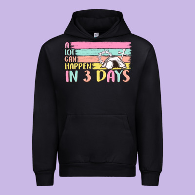 A Lot Can Happen In 3 Days Urban Hoodie Designed By Maliassmallbusiness